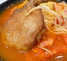Tomato Pork Cutlet Small Pot Rice Noodles