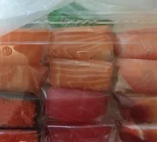Grilled Salmon Belly Sushi
