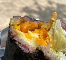 Salted Egg Yolk and Meat松 Rice Ball
