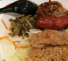 Crispy Tender Chicken Cutlet with Braised Pork