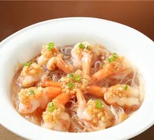 Garlic Shrimp with Rice Noodles