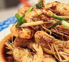 Old Man's Oil-Braised River Shrimp