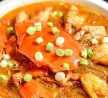 Stewed Soft-Shell Crab with Glass Noodles