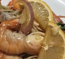 Lemon Fragrant Rice Wine Shrimp