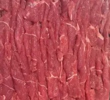 Freshly Sliced Lamb Shank Meat