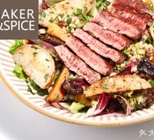 Pan-Seared Beef with Pear and Wheat Salad