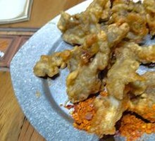 Fried Enoki Mushrooms