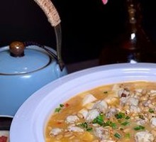 Pine Nut and Goose Liver Sliding Tofu