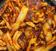 Spicy Squid on Hot Stone