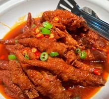 Braised Chicken Feet with Tiger Skin
