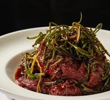 Cheese-Crusted Pork Chop with Scallions