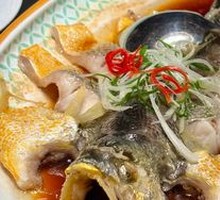 Steamed Yellow Croaker with Hand-Made Meat Sauce