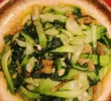 Fried Pork Crumbs with Bok Choy