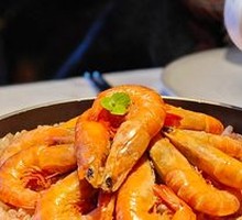 Flame Coarse Salt Baked Shrimp