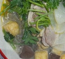 Golden Soup with Pickled Radish, Duck and Noodles