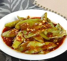 Braised Green Pepper with Tiger Stripes