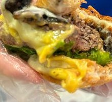 Black Truffle Mushroom Cheese Beef Burger