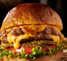 Signature Thick Beef Burger with Extra Cheese