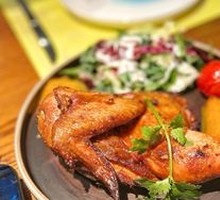 Zero-Gravity Crispy Roasted Half Chicken