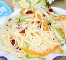 Spicy and Sour Potato Noodles with Rice