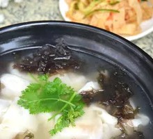 Pork Rib Soup with Tea Tree Mushrooms and Dumplings