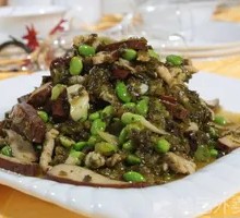 Pickled Mustard Greens with Soybeans and Pork Strips