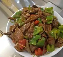 Green Pepper Liver Rice Bowl