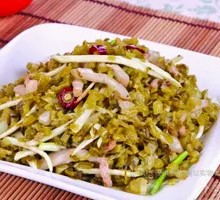 Salted Vegetable Stir-fried with Shredded Pork