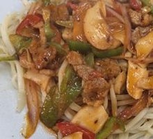 Mushroom Beef Noodles