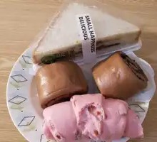Purple Sweet Potato Red Bean Bun