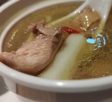 Freshly Boiled Old Hen Chicken Soup