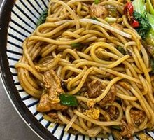 Pork and Egg Fried Noodles