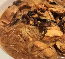Chicken Stewed with Mushrooms