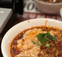 Spicy Broad Noodles with Pea Paste