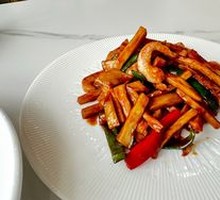Honey-glazed King Oyster Mushroom and Pork Neck
