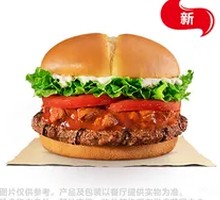 Beef Angus Thick Burger in Red Sauce