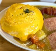 Bacon Sausage Spam Curry Rice