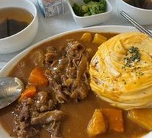 Original Cut Beef Curry Omelette Rice