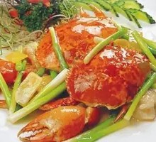 Stir-fried Crab with Ginger and Scallion