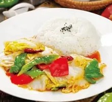 Spicy and Sour Cabbage Rice Bowl