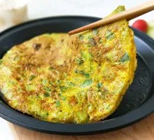 Green Pepper and Egg Pancake