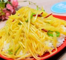 Spicy and Sour Potato Noodles with Rice