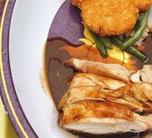 Roasted Chicken with Sweet Potatoes and Green Beans