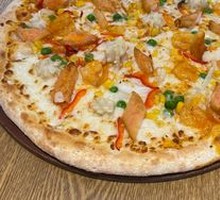 Traditional Mediterranean Seafood Pizza