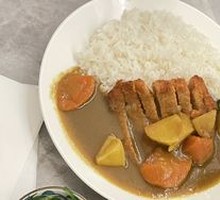 Single Curry Pork Cutlet Rice