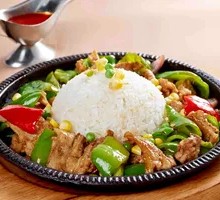 Green Pepper and Pork Stir-fry Rice Bowl