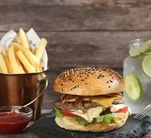 Cheddar Cheese Beef Burger