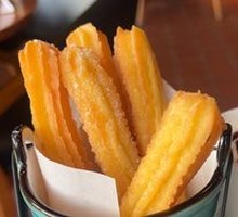 Traditional Spanish Churros with Chocolate Sauce