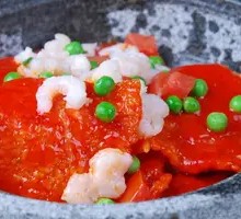 Preserved Vegetable and Minced Pork with Crispy Rice Cake