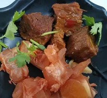 Half meat, half筋
